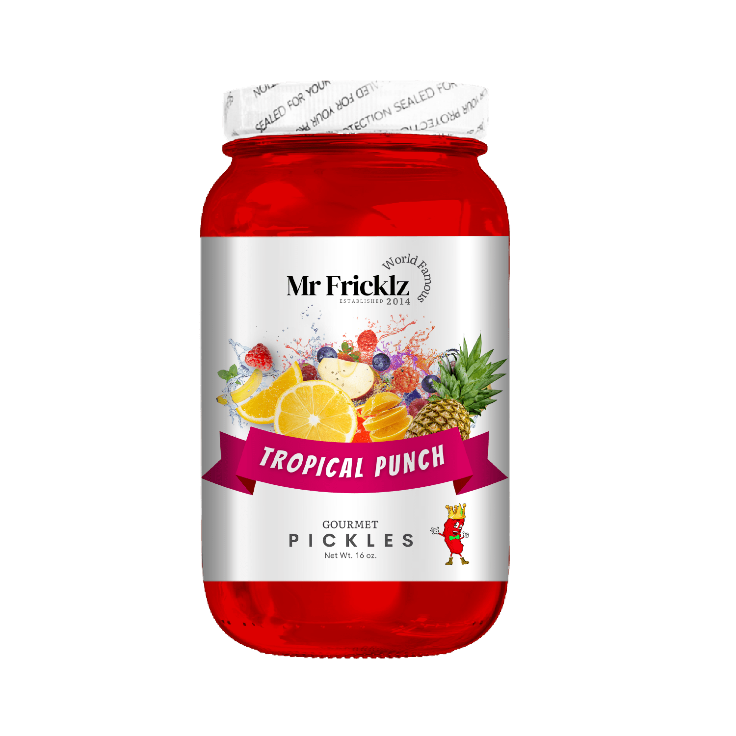 Tropical Punch 16oz Mr. Fricklz Pickles – The World Famous Mr. Fricklz