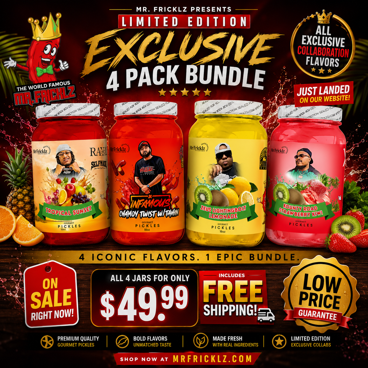 4 Pack Exclusive Collab Bundle-FREE SHIPPING