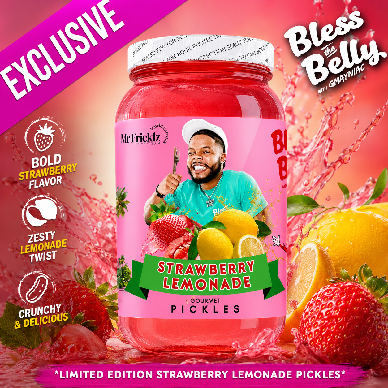 Exclusive Strawberry Lemonade by Bless tha Belly